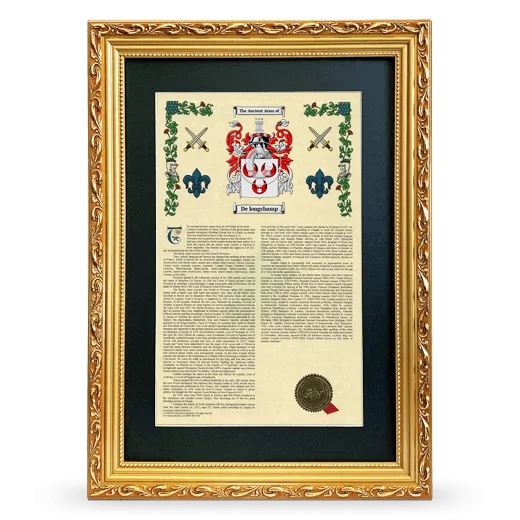 De longchamp Deluxe Armorial Framed - Gold